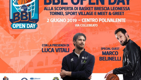 Marco Belinelli all'Open Day del Basket Brescia Leonessa