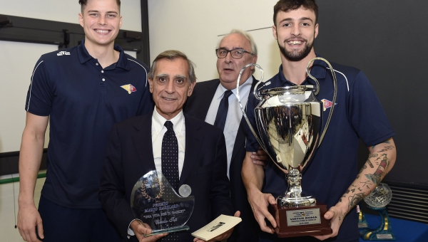 Virtus Roma e l'ing. Claudio Toti premiati ai "FIP Lazio Awards"