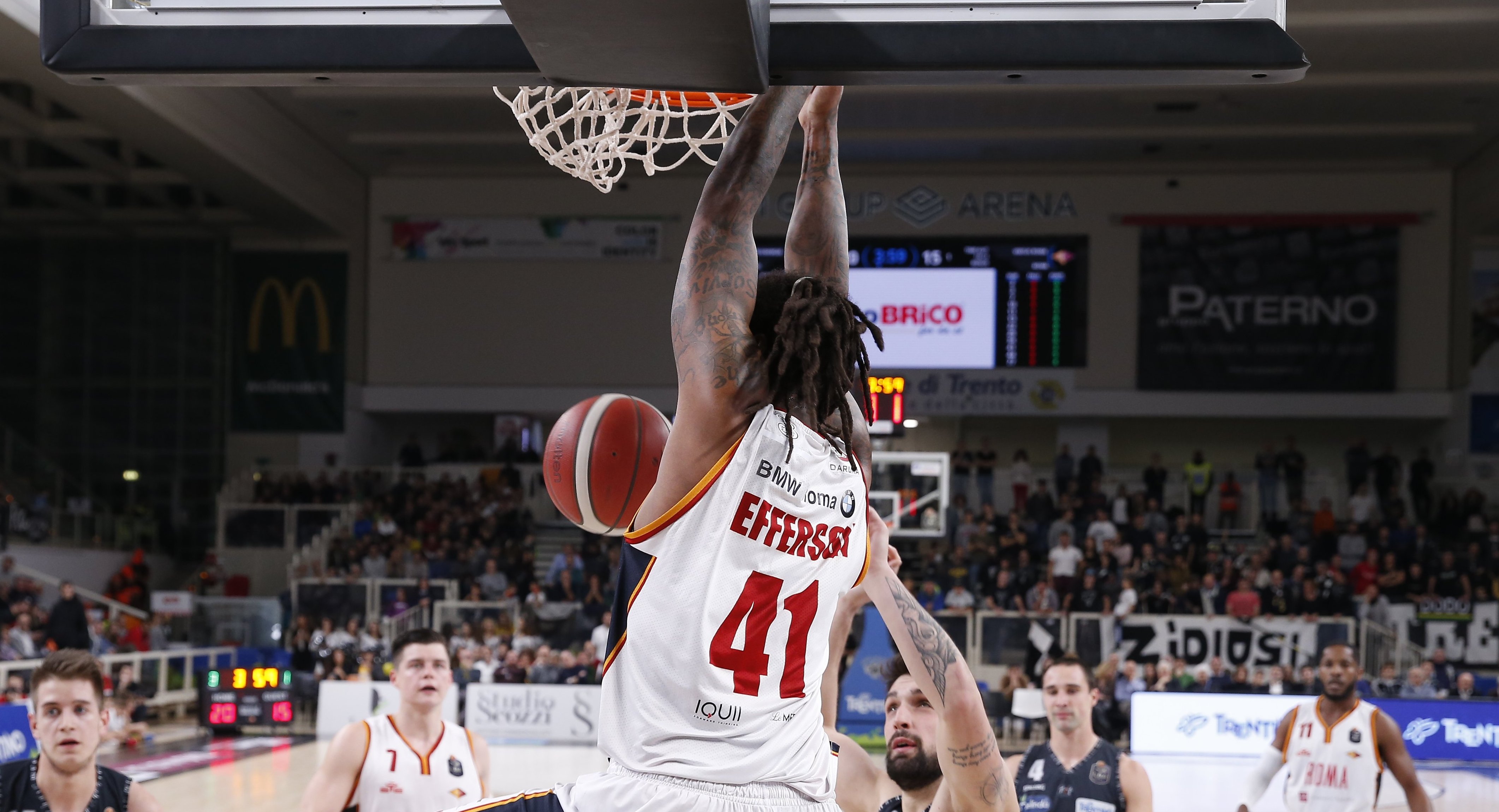 La Virtus Roma sbanca Trento. Decisivo l'ultimo quarto.